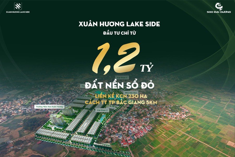 Ra mắt đợt 1 dự án Xuân Hương Lake Side, chỉ từ 1,2tỷ/lô 90m2 1