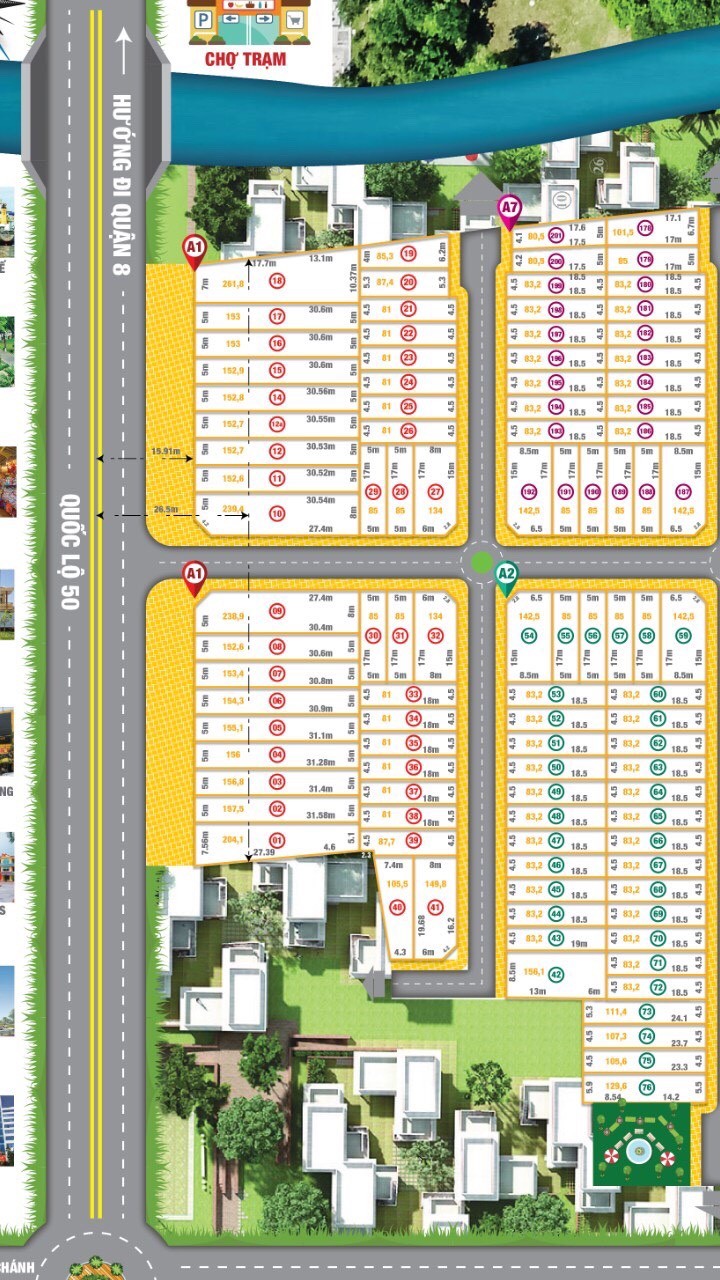 Trục chính dự án kdc Tân Mỹ xã Mỹ Lệ Chủ kẹt bán lỗ nền 83m2 giá rẻ mua kiếm lời sở hữu ngay 3