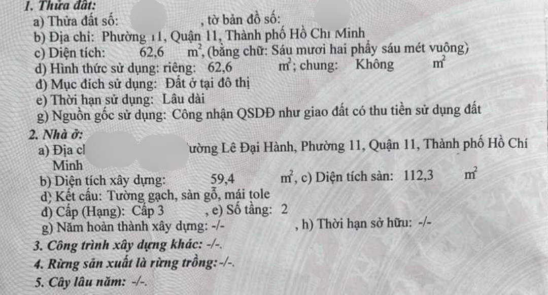 Bán nhà sát HXH Lê Đại Hành, Quận 11, 63m2, 4PN, cực ngon, chỉ 4 tỷ hơn 3