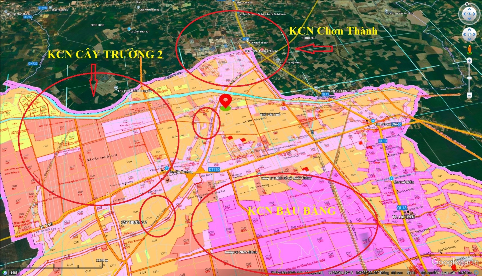 ĐẤT NỀN xây trọ,Kinh Doanh 5x60 300m2 TC 100m2 Chỉ. 8.x.x  Ngay trung tâm KCN Bầu Bàng Bình Dương 2