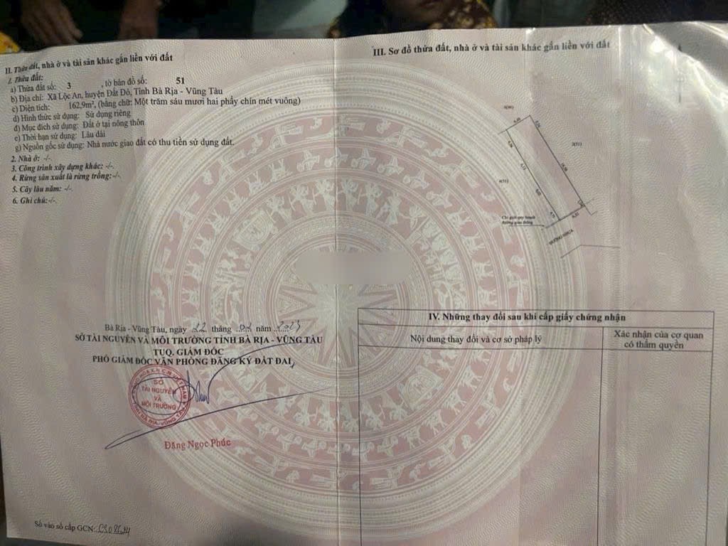 Cần bán Đất Đất Đỏ, Bà Rịa Vũng Tàu, Diện tích 162m², Giá 3.800.000 Triệu/m² 2
