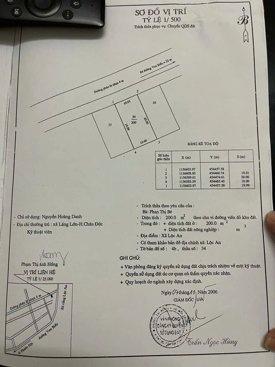 Cần bán Đất Đất Đỏ, Bà Rịa Vũng Tàu, Diện tích 200m², Giá 3.000.000 Triệu/m²