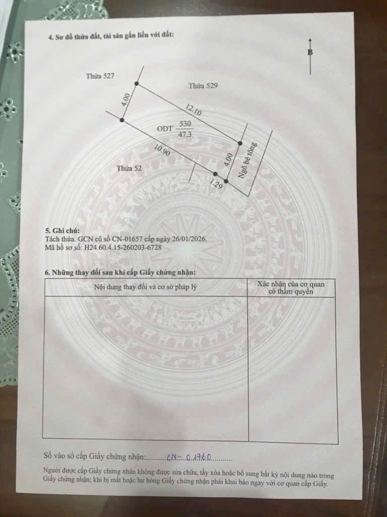 Bán 2 lô đất ngõ phố Bảo Tháp, ph Tân Hưng, TP HP mới, 47.3m2, 48m2, mt 4m, chỉ 1.49 tỷ 5