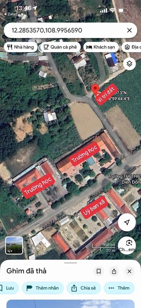 Bán đất Diên Đồng thôn Đồng Trăn 1 giá rẻ ngay trung tâm hành chính xã 7