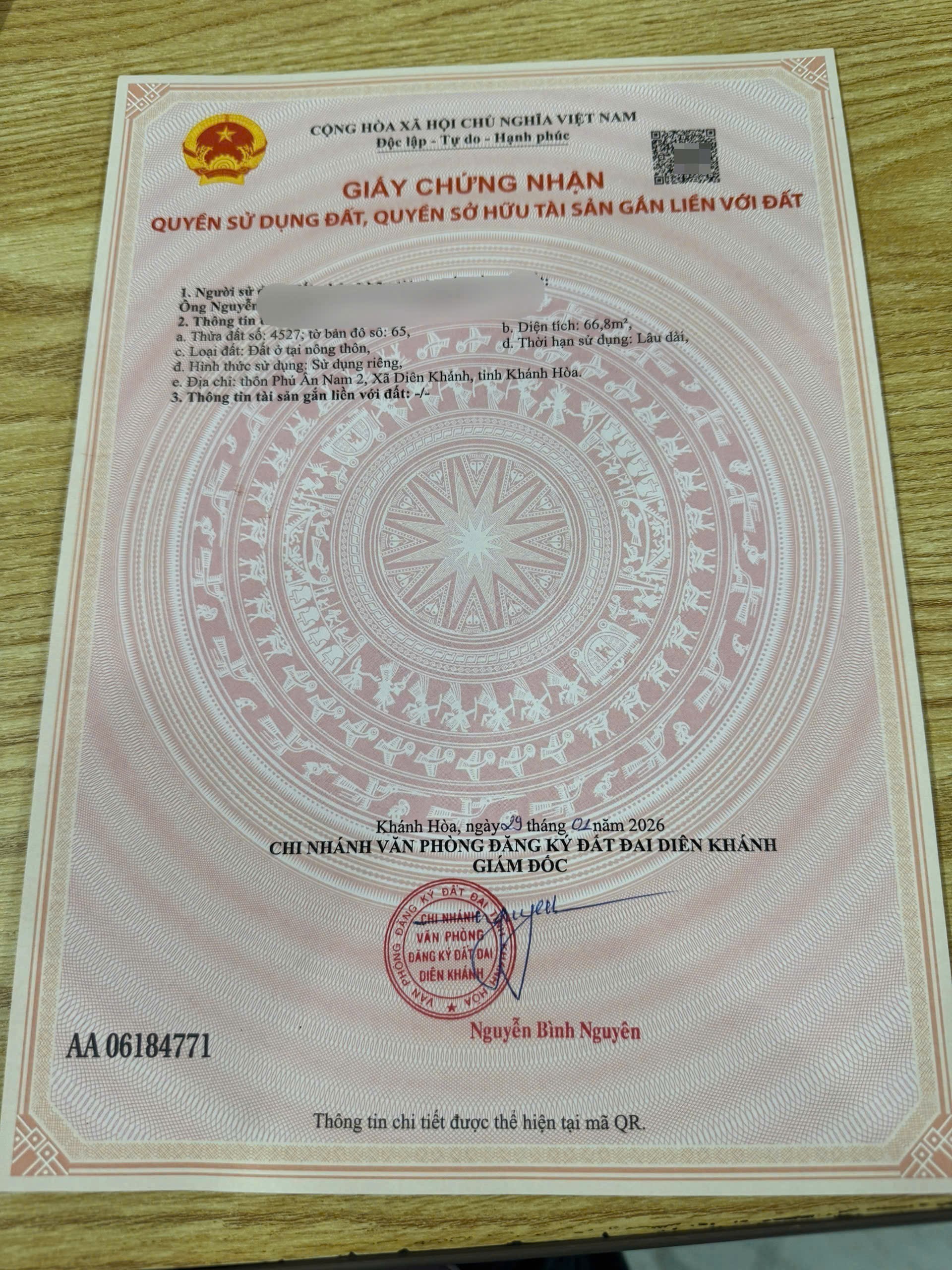 Bán đất Diên An giá rẻ giáp ranh khu dân cư Phú Ân Nam 2 4