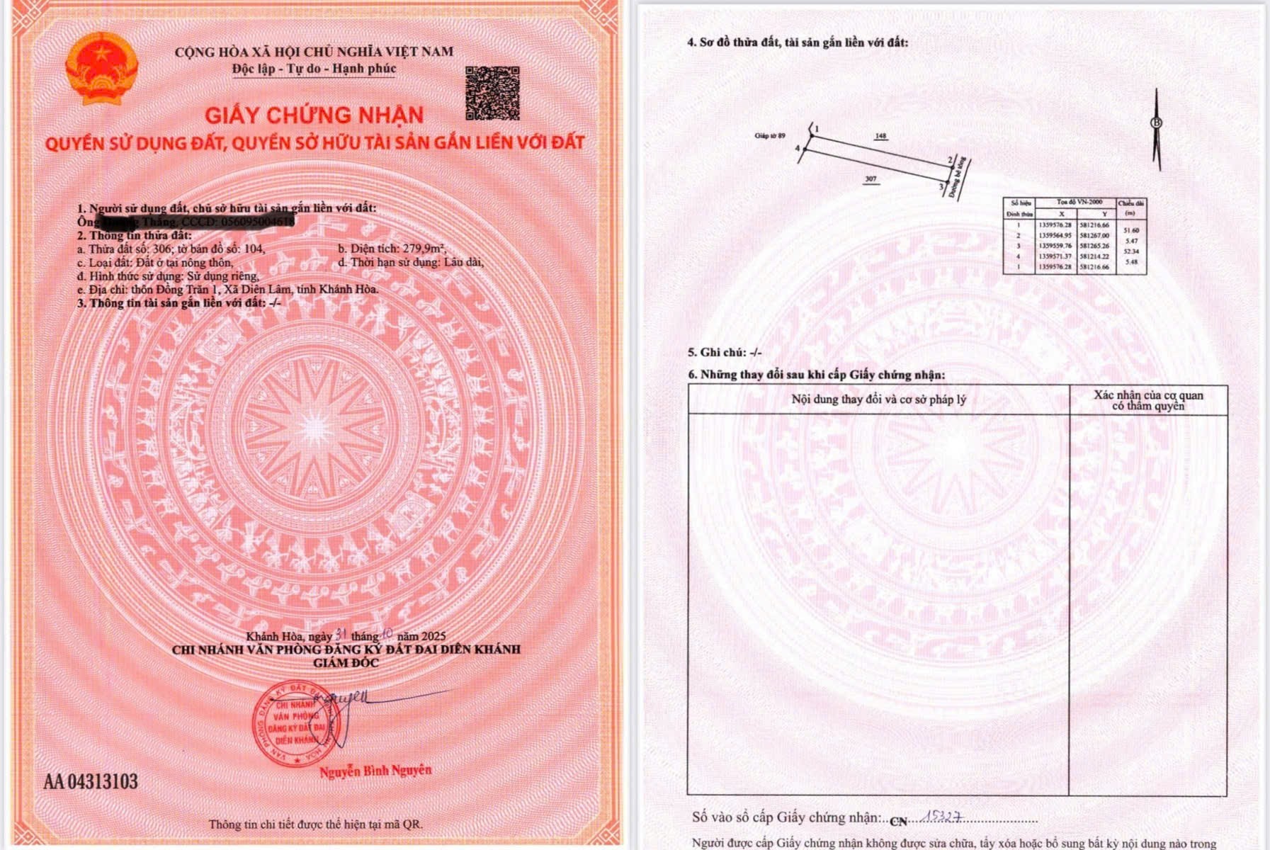 Bán đất Diên Đồng full thổ đường thông ngay trung tâm khu dân cư thôn Đồng Trăn 1 8