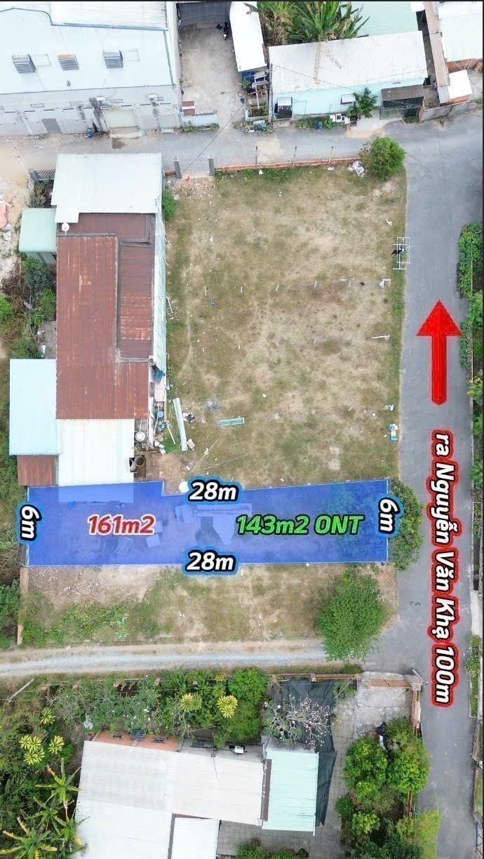 Bán đất thổ cư đường nhựa xã Tân An Hội dt 161m2 giá 1,95 tỷ 2