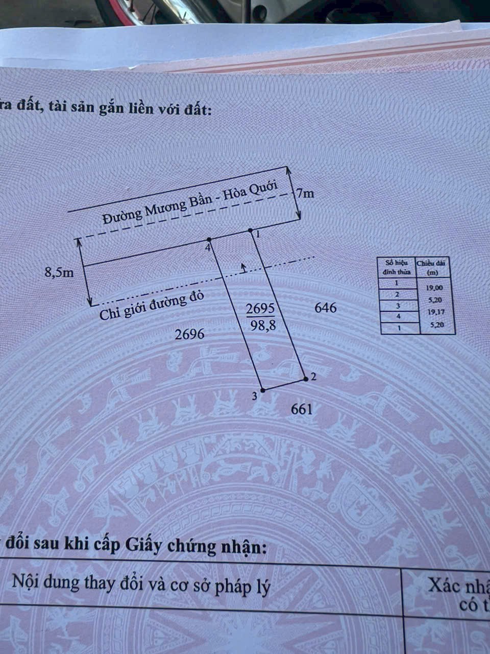 Đất thổ cư 98m2 mt đường 7m xã Tân Chánh giá bao rẻ 450tr 5