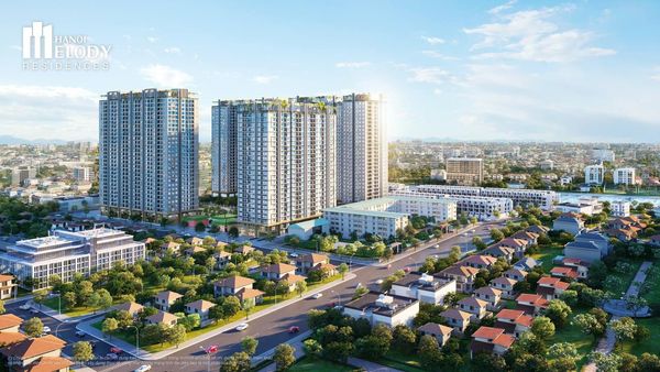 Căn hộ chung cư dự án Hà Nội Melody Residences, Diện tích 68m², Giá 2 tỷ 4