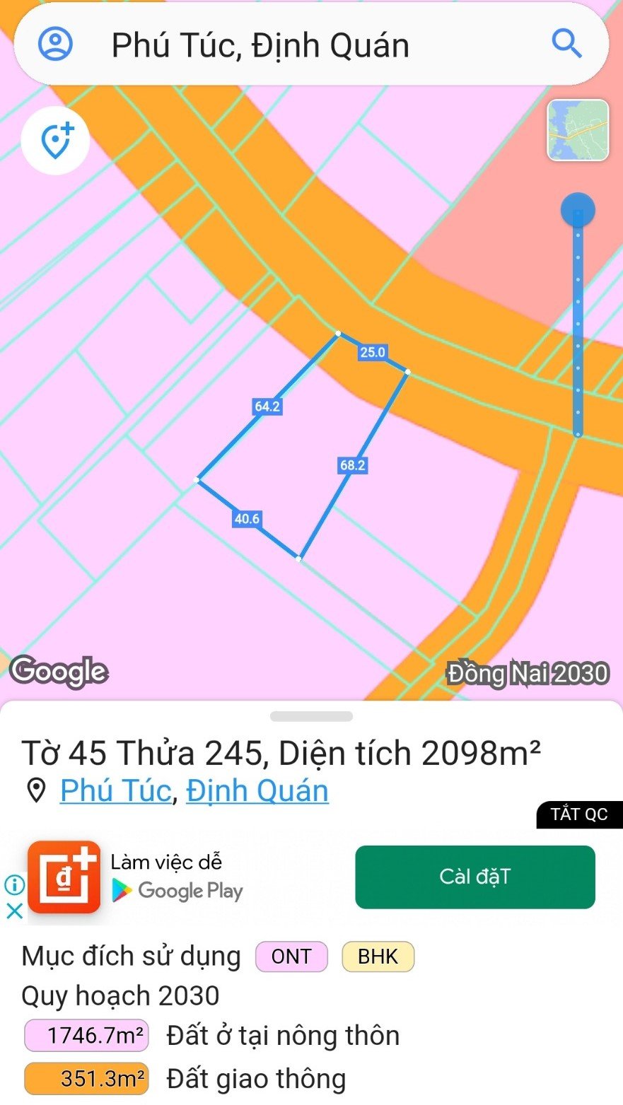 Cần bán Đất đường ĐT 763, Xã Phú Túc, Diện tích 2098m², Giá 6250 Triệu 3