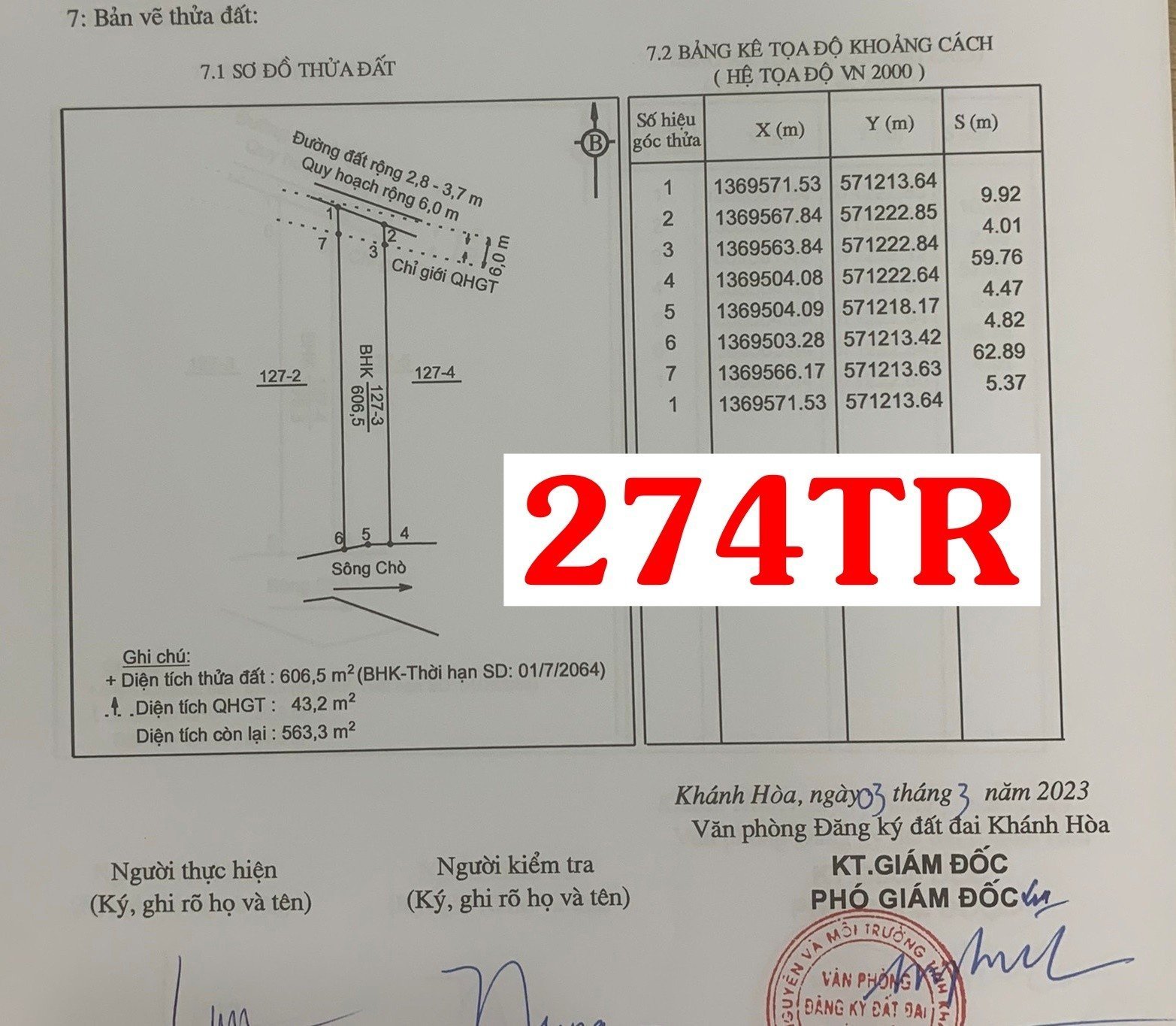 Cần bán Đất Khánh Vĩnh, Khánh Hòa, Diện tích 606m², Giá Thương lượng