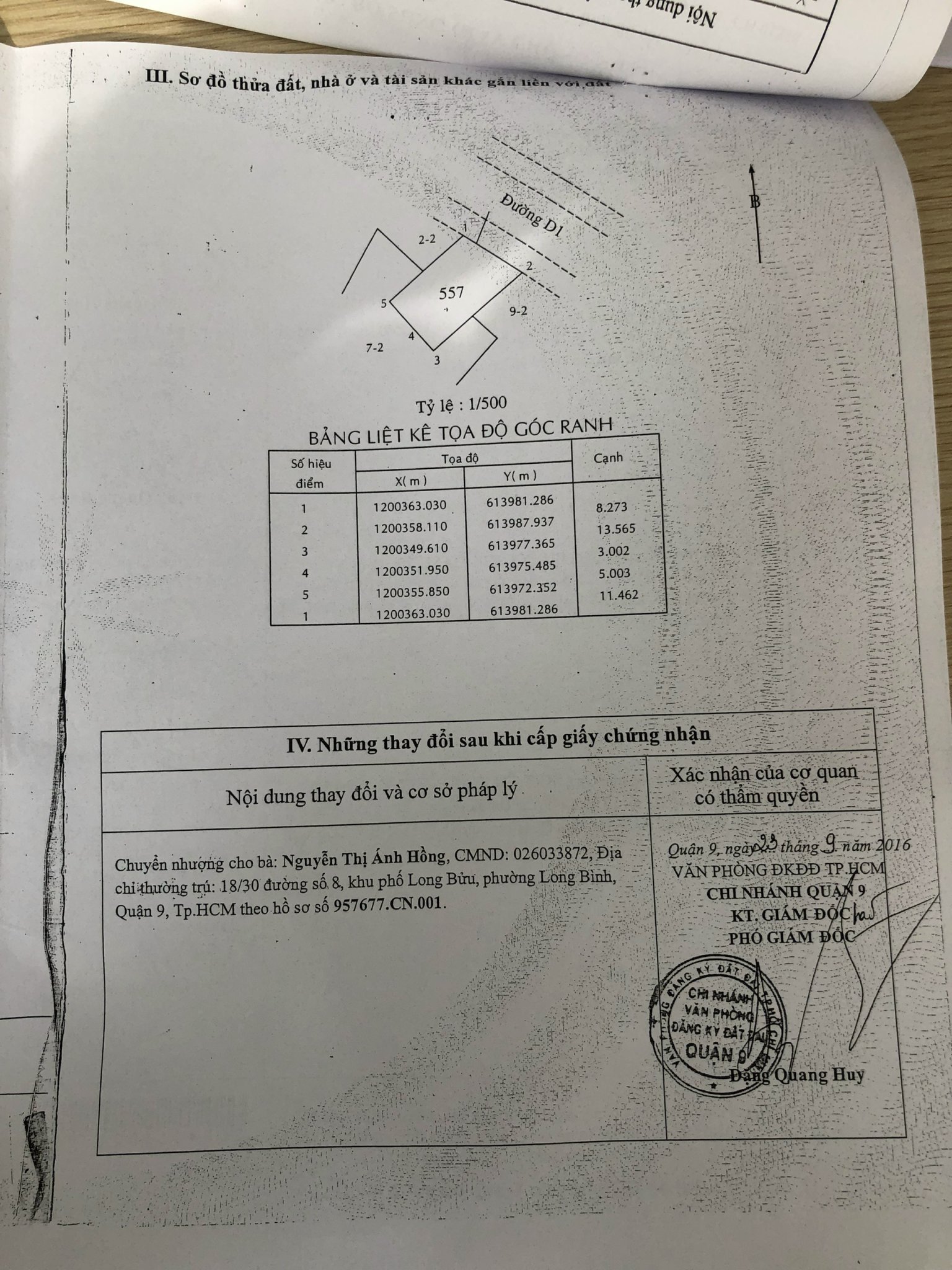 BDS Hùng Vĩ Land [NC] MTKD D1 Man Thiện 8x13m chỉ 8.5T 12/03/2023 3