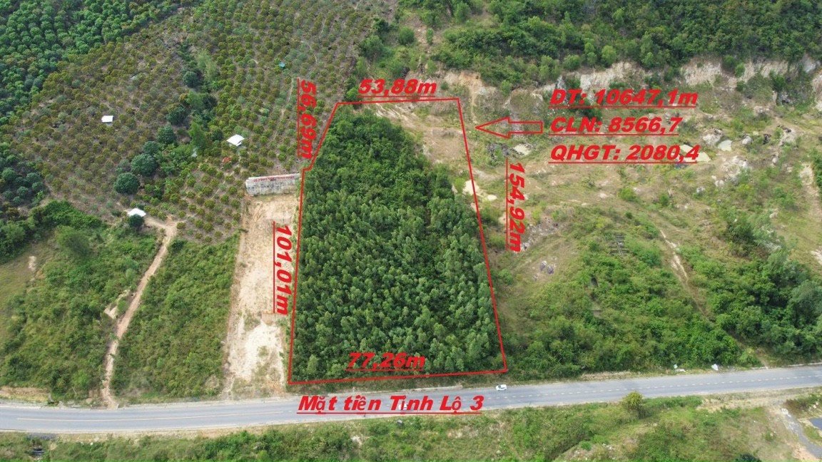 Bán đất mặt tiền tỉnh lộ 3 rộng 42m - Đối diện KCN Trảng É - Ngang rộng 80m 2