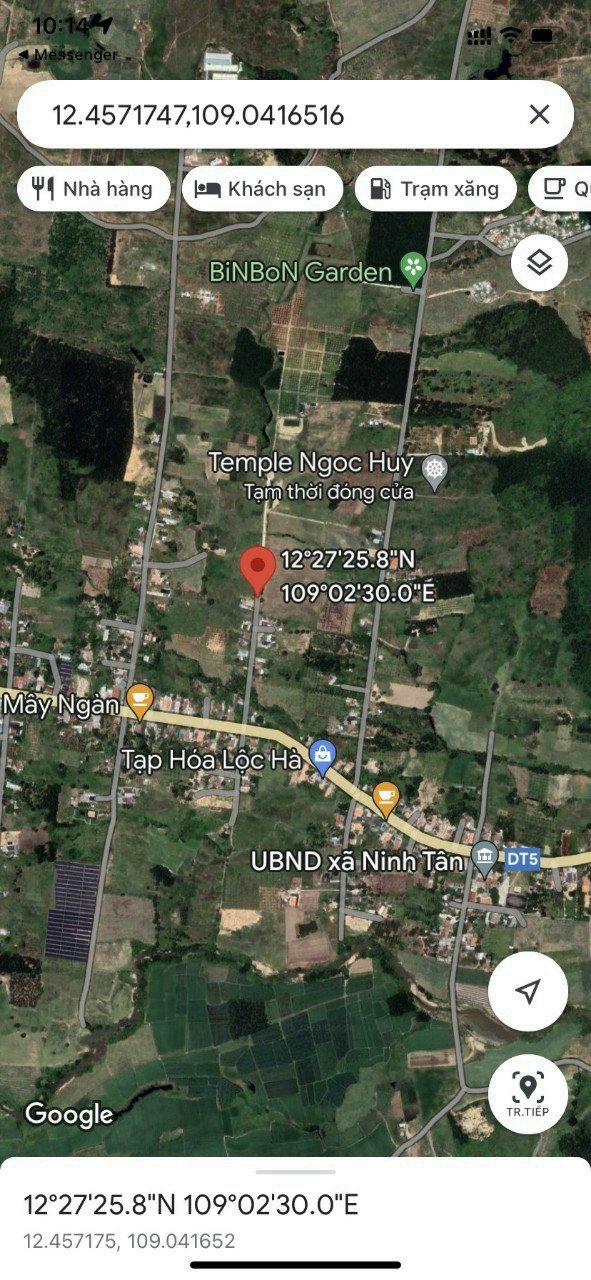 Bán đât Ninh Tân - Ninh Hòa - Mặt tiền gần 27m - Đường 5m- Giá chỉ 1,1 triệu/m2 1