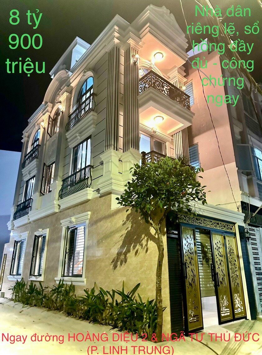 nhà 3 lầu , 2 mt đường lê văn chí , linh trung , dt 61m2 , giá 8.9 tỷ 2