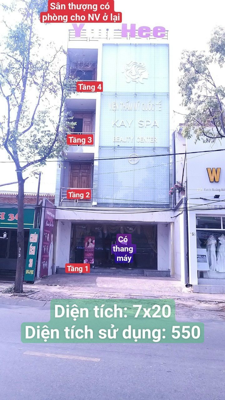 Cho thuê Nhà lầu 4 tầng 550m2, mặt tiền kinh doanh đường Thích Quảng Đức, gần chợ TDM. 8