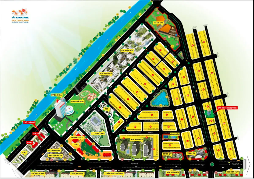 Cần bán Đất dự án Tây Nam Center Golden Land, Diện tích 140m², Giá 18 Triệu/m² 1