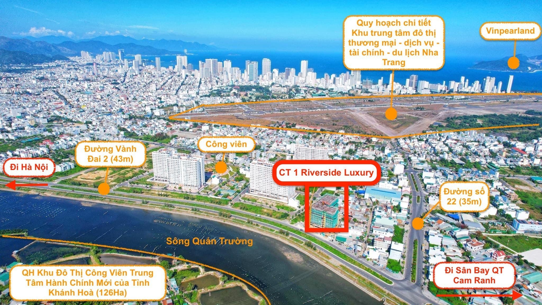 Bán trực tiếp căn hộ cao cấp CT1 Riverside Luxury Nha Trang, ngay lõi đô thị, cách biển chỉ 3p 1