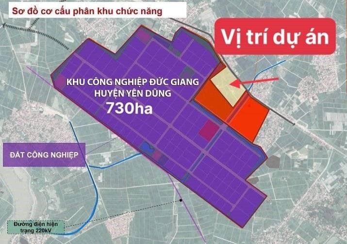 Đất nền KĐT Đức Giang - Trung tâm 645ha KCN quy mô 72.000 công nhân - Sổ đỏ sẵn 2