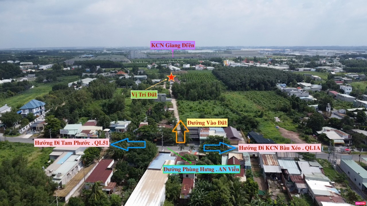 Cần bán Đất đường Phùng Hưng, Xã An Viễn, Diện tích 175m² thổ cư , sổ riêng 1