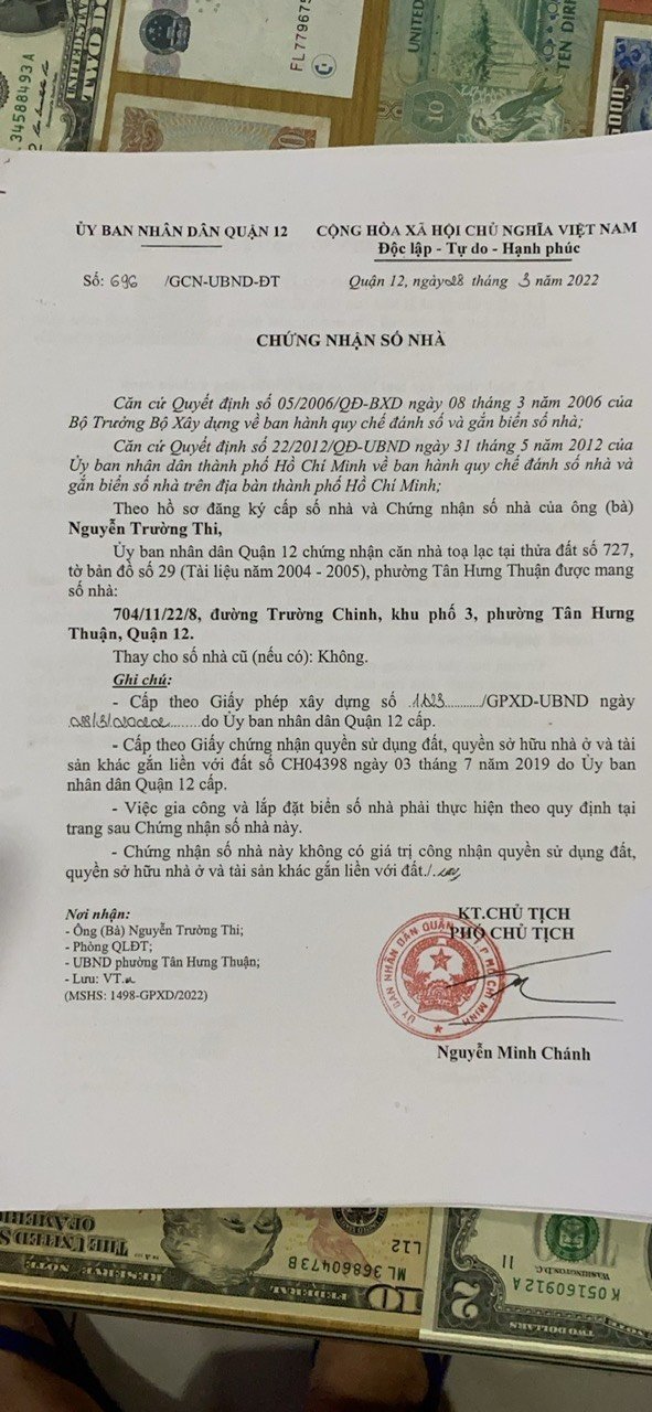 Bán Đất Đường Trường Chinh P.tân Hưng Thuận Quận 12 Hồ Chí Minh, có Sẵn Sổ Đỏ 4