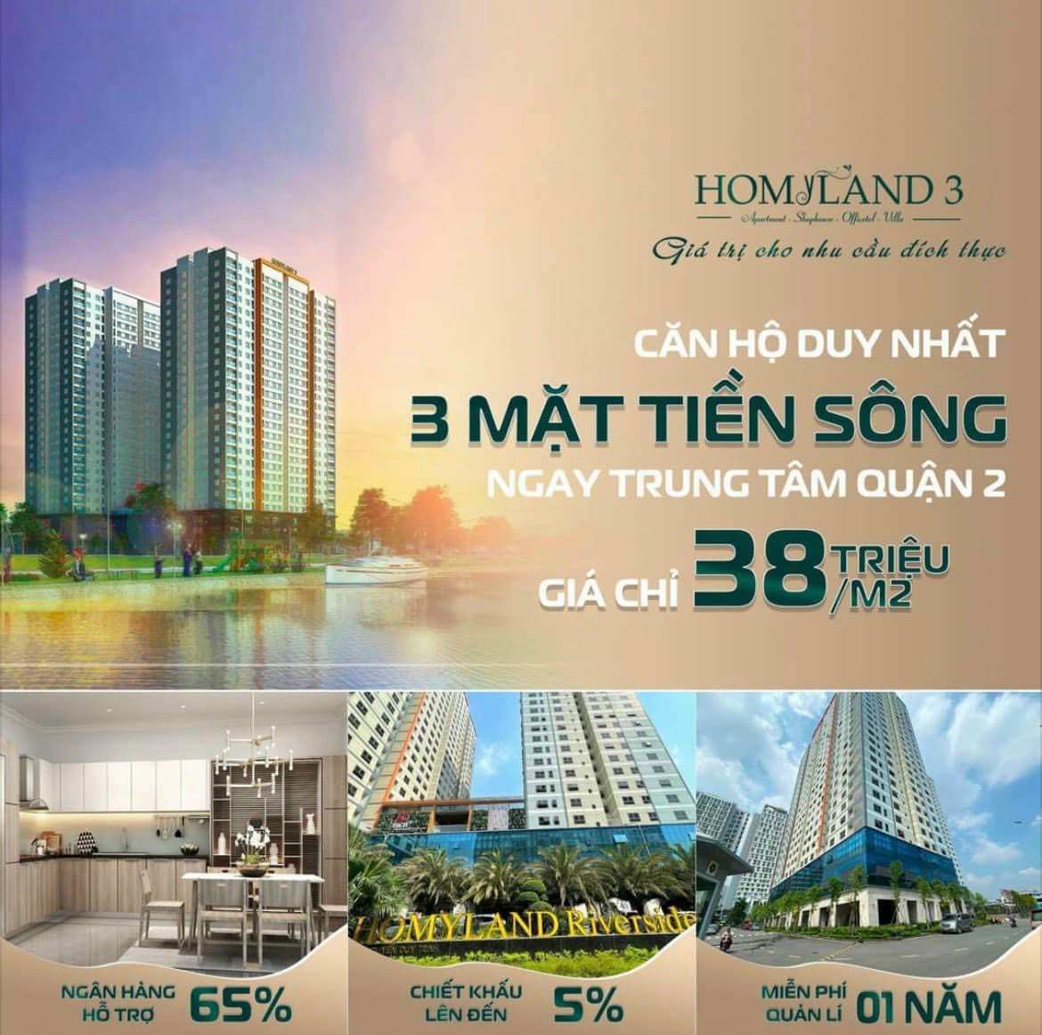 Cần bán Căn hộ chung cư dự án Homyland 3, Diện tích 81m², Giá 39.000.000 Triệu/m² 1