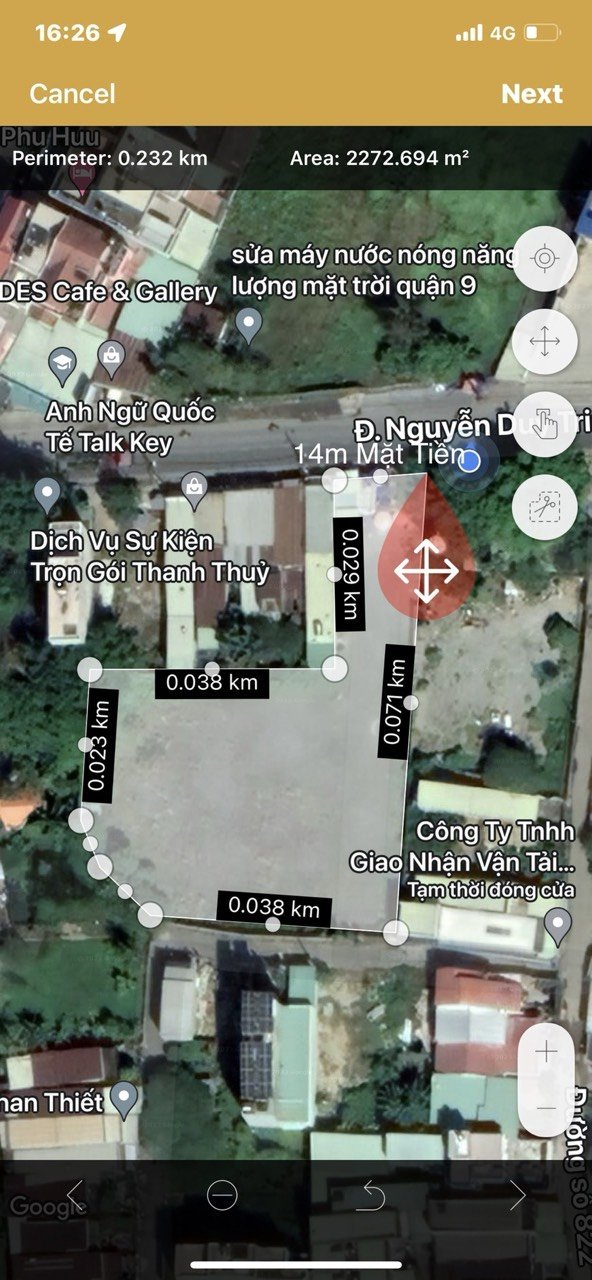 Cho thuê Đất đường Nguyễn Duy Trinh, Phường Phú Hữu, Diện tích 2300m², Giá 80 Triệu/tháng