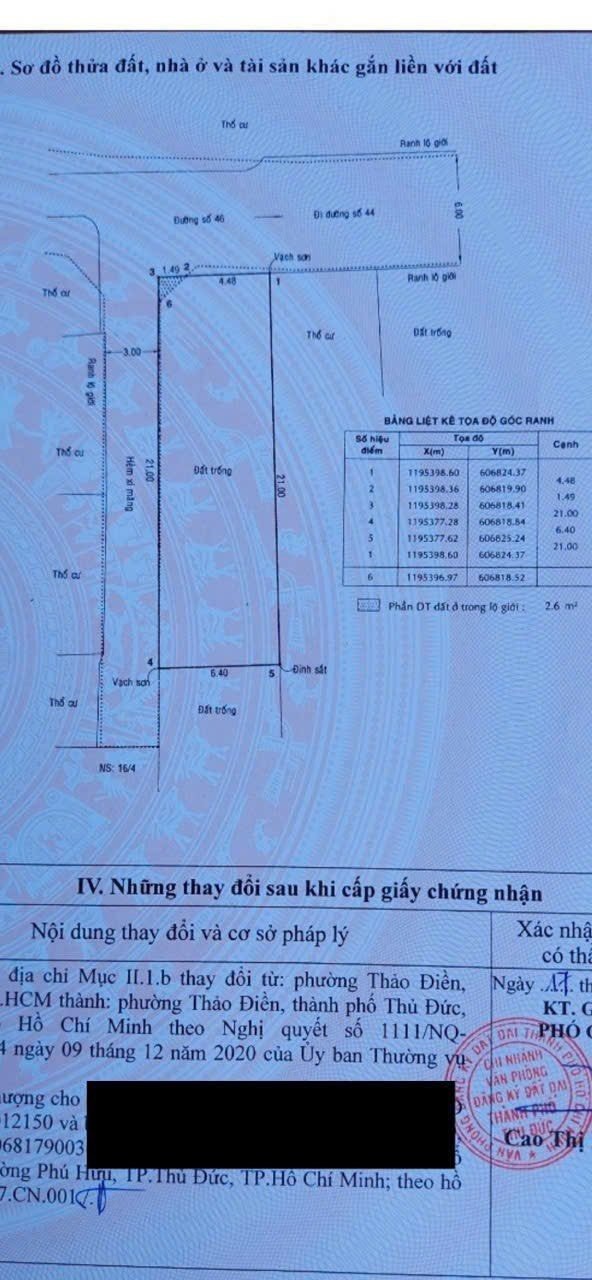 Cần bán Đất đường Số 46, Phường Thảo Điền, Diện tích 130m², Giá 22 Tỷ 2