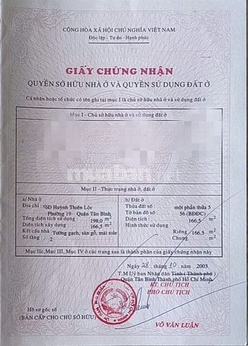 Bán nhà nát MT Huỳnh Thiện Lộc, Tân Phú, 8x21, vị trí sổ đẹp giá 23 tỷ 2