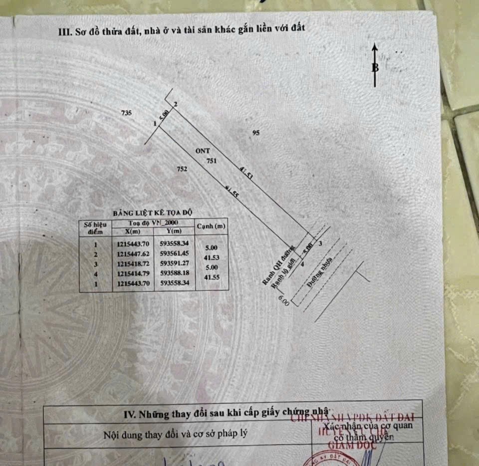 206m2 đất thổ mặt tiền đường nhựa hẻm Sông Lu, xã Hòa Phú, Củ Chi giá 2,2 tỷ 2