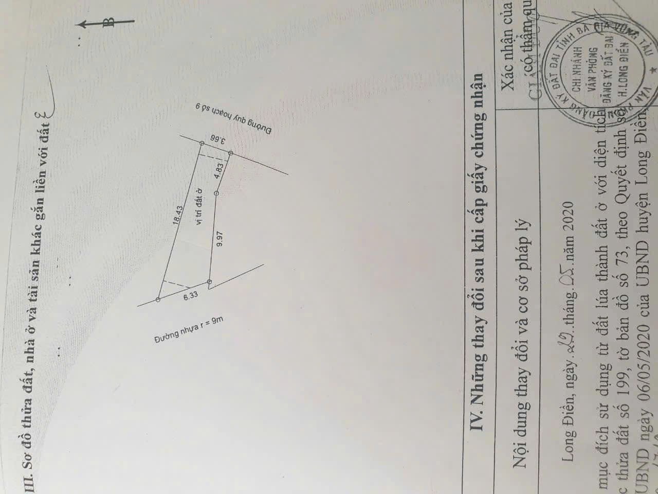 Cần bán Đất Long Điền, Bà Rịa Vũng Tàu, Diện tích 79m², Giá 550.000.000 Triệu 1