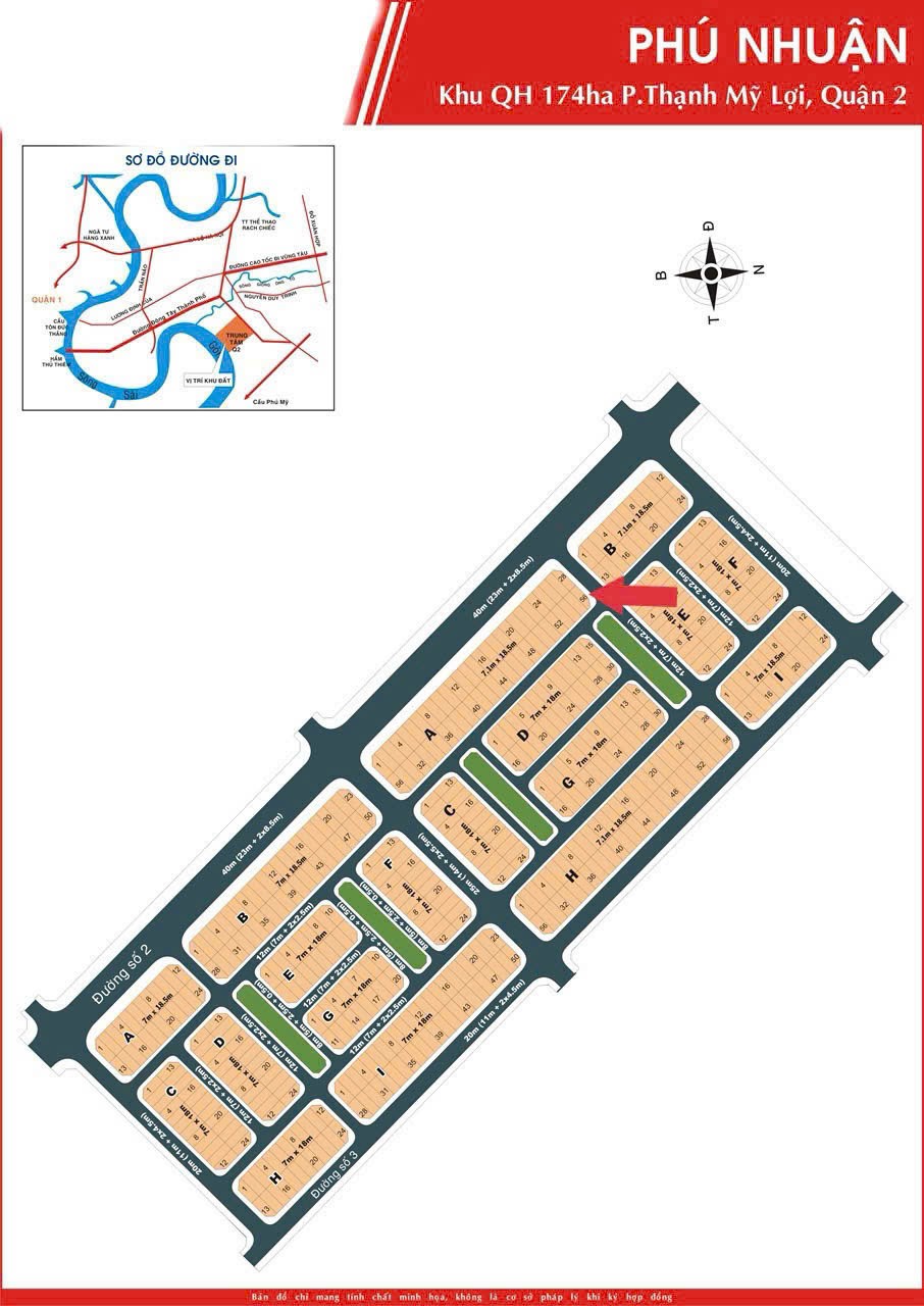 Cần bán Đất Phường Thạnh Mỹ Lợi, Quận 2, Diện tích 126.5m², Giá 175 Triệu/m² 2