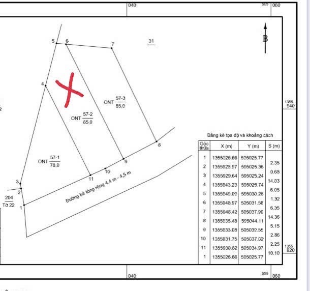 Cần bán Đất Xã Vĩnh Trung, Nha Trang, Diện tích 85m², Giá 990 Triệu