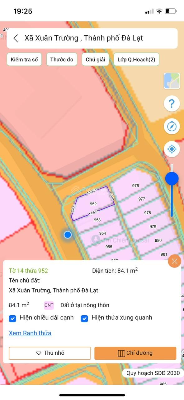 Cho thuê đất ở Đà Lạt Xuân Trường, miễn phí 1PN giá 2tr/lô/ sổ riêng 2