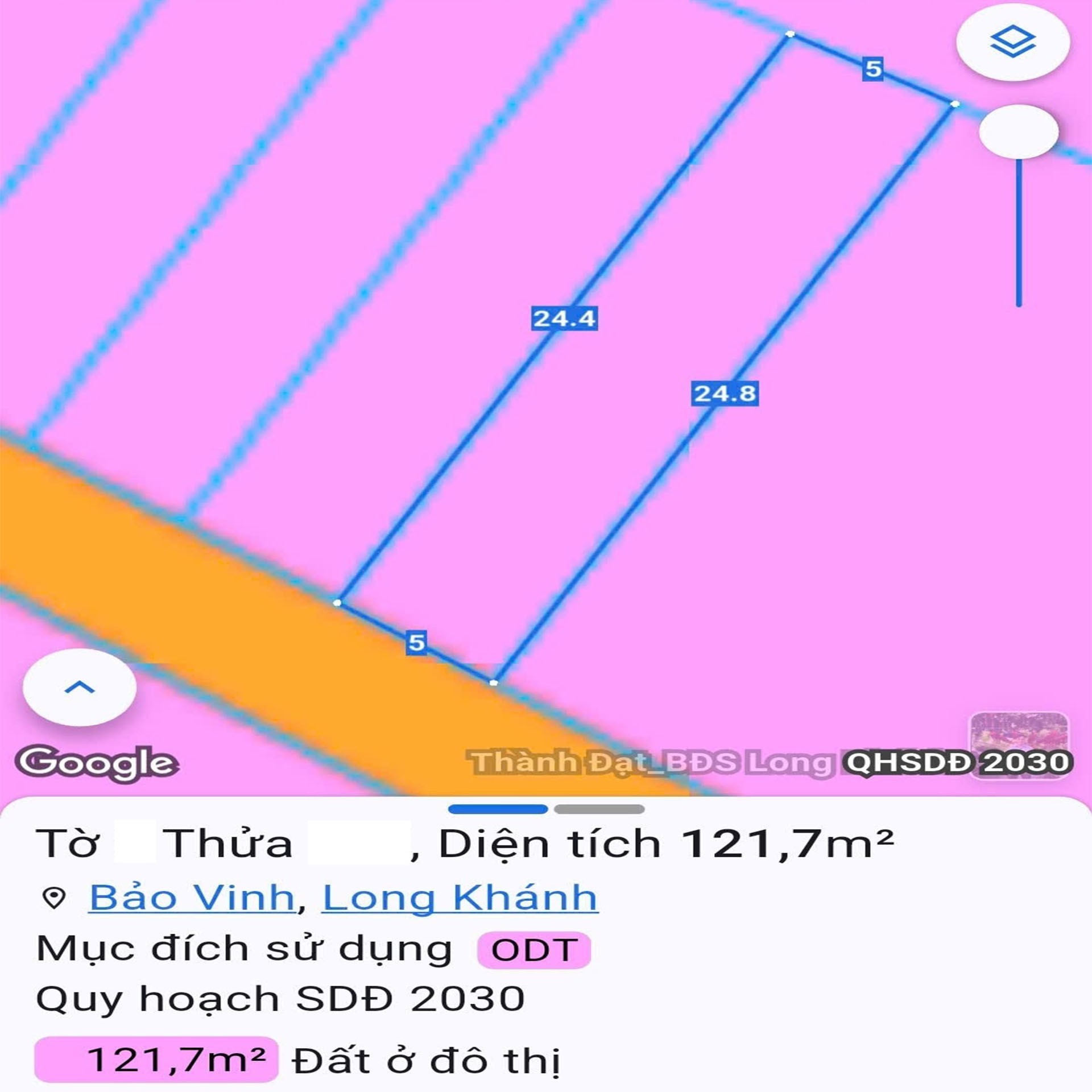 NGAY NGÃ 3 ÔNG PHÚC, P BẢO VINH, ĐN | 5M×24,8M, SỔ RIÊNG, FULL THỔ CƯ | GIÁ ĐẦU TƯ! 2