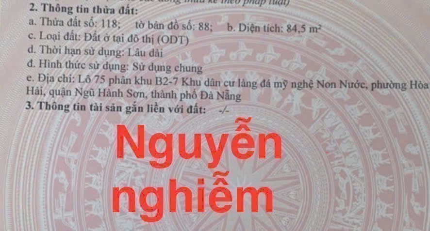 Cần bán Đất đường Nguyễn Nghiêm, Phường  Khuê Mỹ, Diện tích 169m², Giá 10.5 Tỷ 4