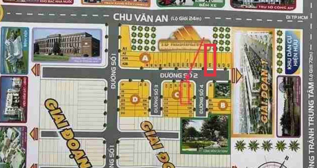 Đất nền 84m2 kdc 1B mt Chu Văn An giá rẻ 890tr 6
