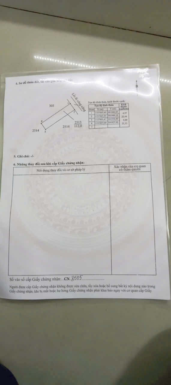 Đất thổ cư 116m2 mt xe hơi xã Tân Chánh giá rẻ 450tr 4