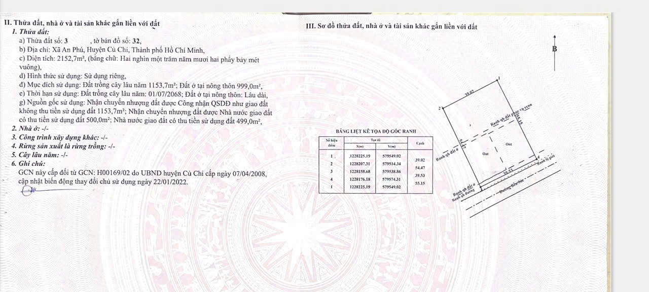 ĐẤT MẶT TIỀN BẾN SÚC – 2.000M² – 1.000M² THỔ CƯ – GIÁ QUÁ THƠM 4