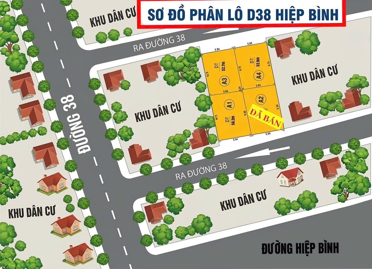 Cần bán Đất Phường Hiệp Bình Chánh, Thủ Đức, Diện tích 56m², Giá 6.2 Tỷ 3