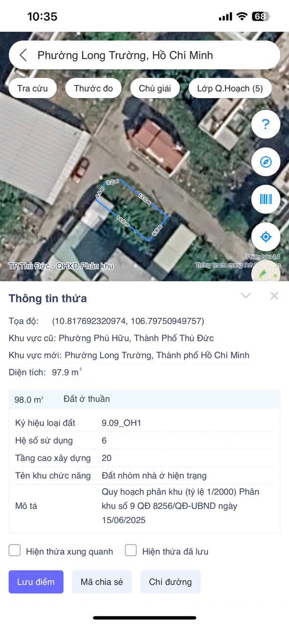 Cần bán Đất Phường Phú Hữu, Quận 9, Diện tích 98m², Giá 7.1 Tỷ 2