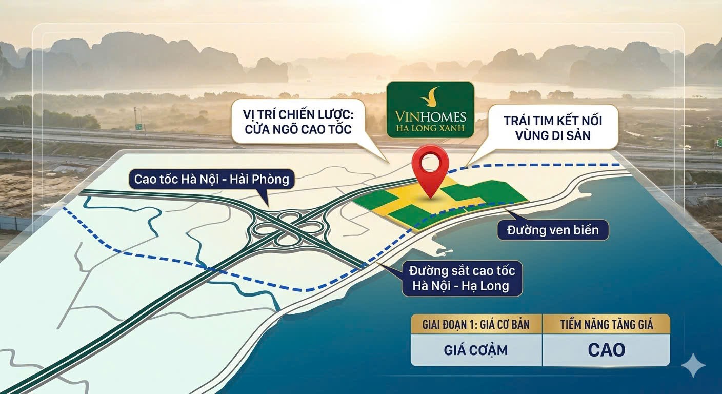 VINHOMES HẠ LONG XANH – ĐÓN SÓNG HẠ TẦNG, ĐÓN ĐẦU CHU KỲ TĂNG TRƯỞNG 6