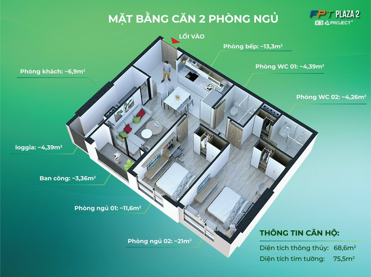 Căn hộ Chung cư FPT Plaza 2 Đà Nẵng - Giá Phân Phối từ Chủ Đầu Tư 7