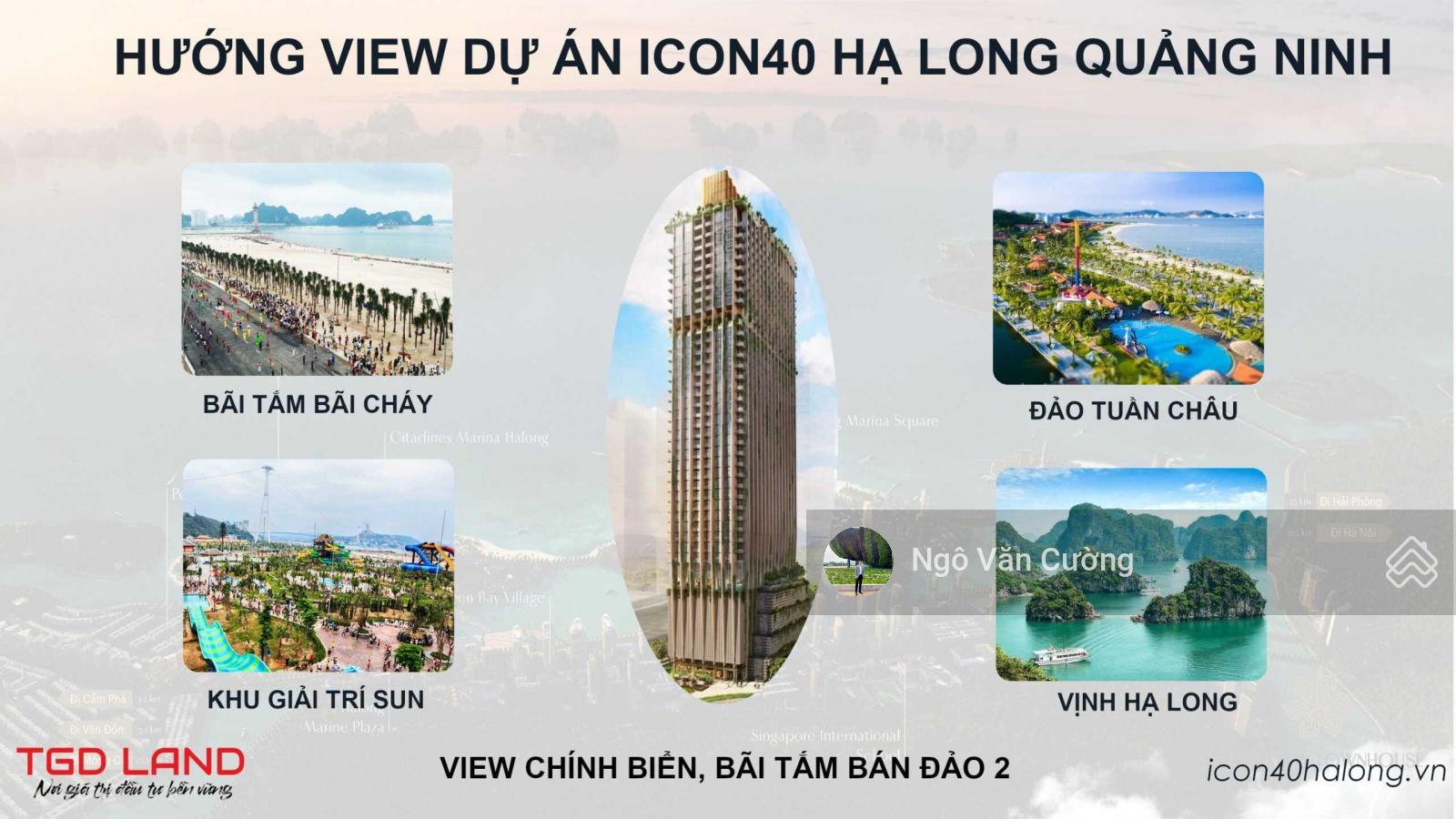 Căn ngoại giao view biển Icon40 Hạ Long giá tốt chỉ 1,2 tỷ 35m2 sở hữu lâu dài CK 15%, chia làm 15 đợt thanh toán 4