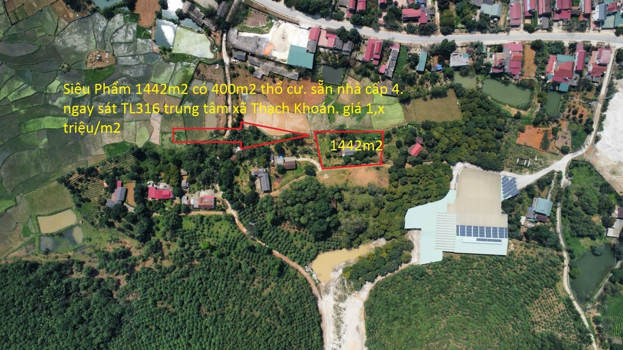 Cần bán Đất Xã Thạch Khoán, Thanh Sơn, Diện tích 1440m², Giá Thương lượng 7