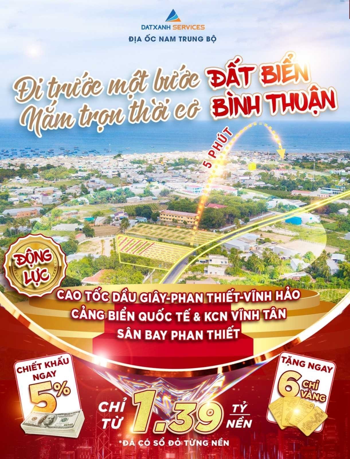 Cần bán 1 lô C3 KDC Phước Thể, Tuy Phong, Bình Thuận