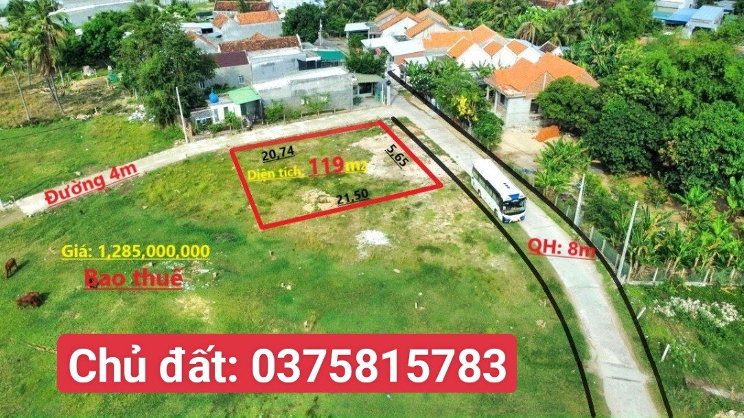 Cần bán Đất Thị trấn Vạn Giã, Vạn Ninh, Diện tích 119m², Giá 011 Triệu/m² 2