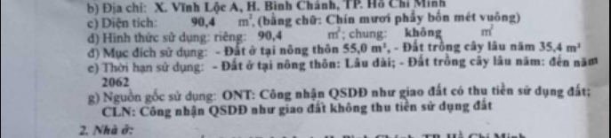 Nhà MT đường Thới Hòa, vĩnh lộc A. 4x24,5 shr 7,5 tỷ 3