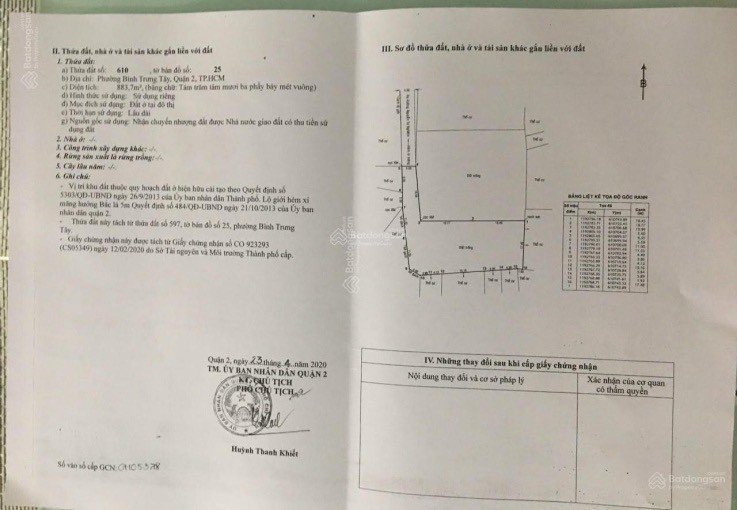 BDS HVL Bán đất đường xe hơi phường Bình Trưng Tây, TĐ 16/04/2023 5