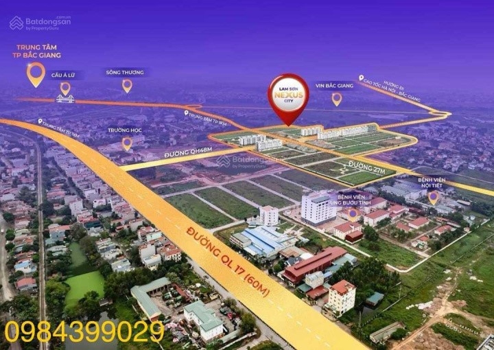 Đất nền thành phố Bắc Giang , sát ngay mặt đường QL 17 4